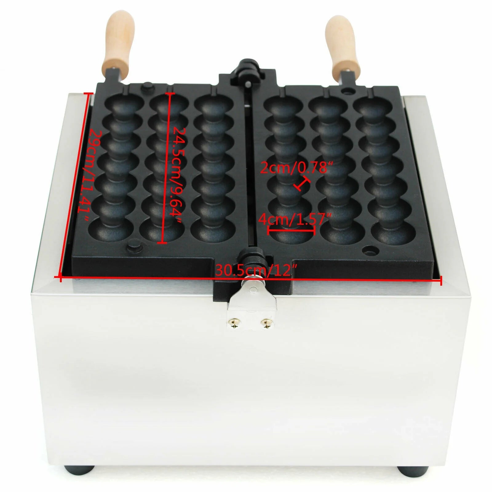 Nonstick Electric Bubble Skewer Waffle Ball Maker 500W V86903