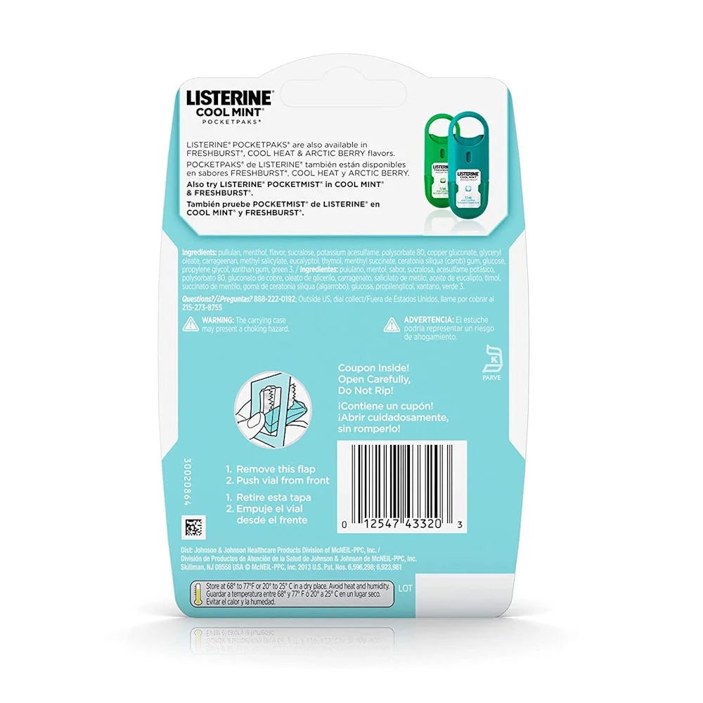 Cool Mint Breath Strips 72 Each (Pack of 6) Q15376