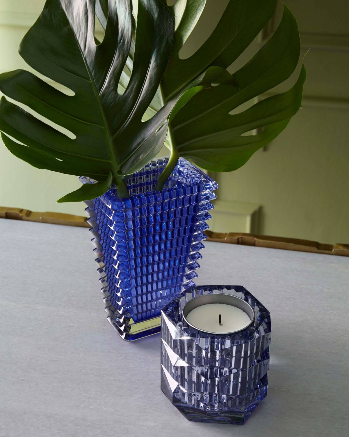 Blue Rectangular Vase U30596