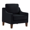 Black Velvet Armchair F78480