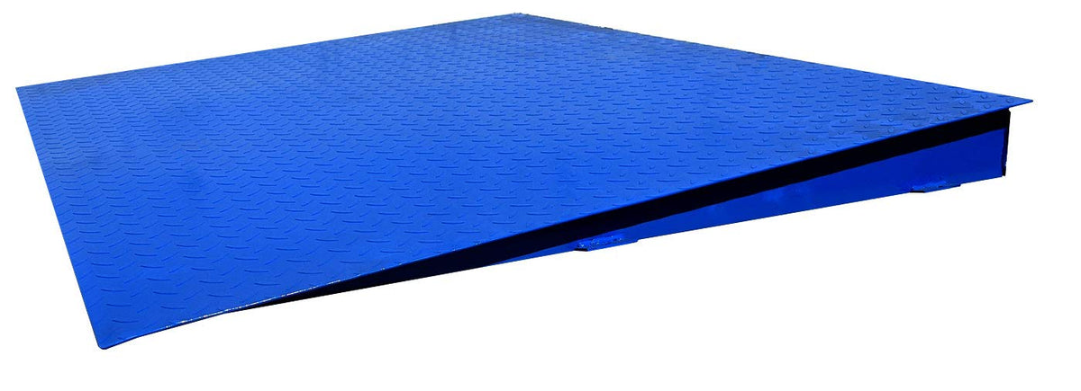 Heavy-Duty Industrial Floor Scale with Carbon Steel Ramp Bundle Set W7804