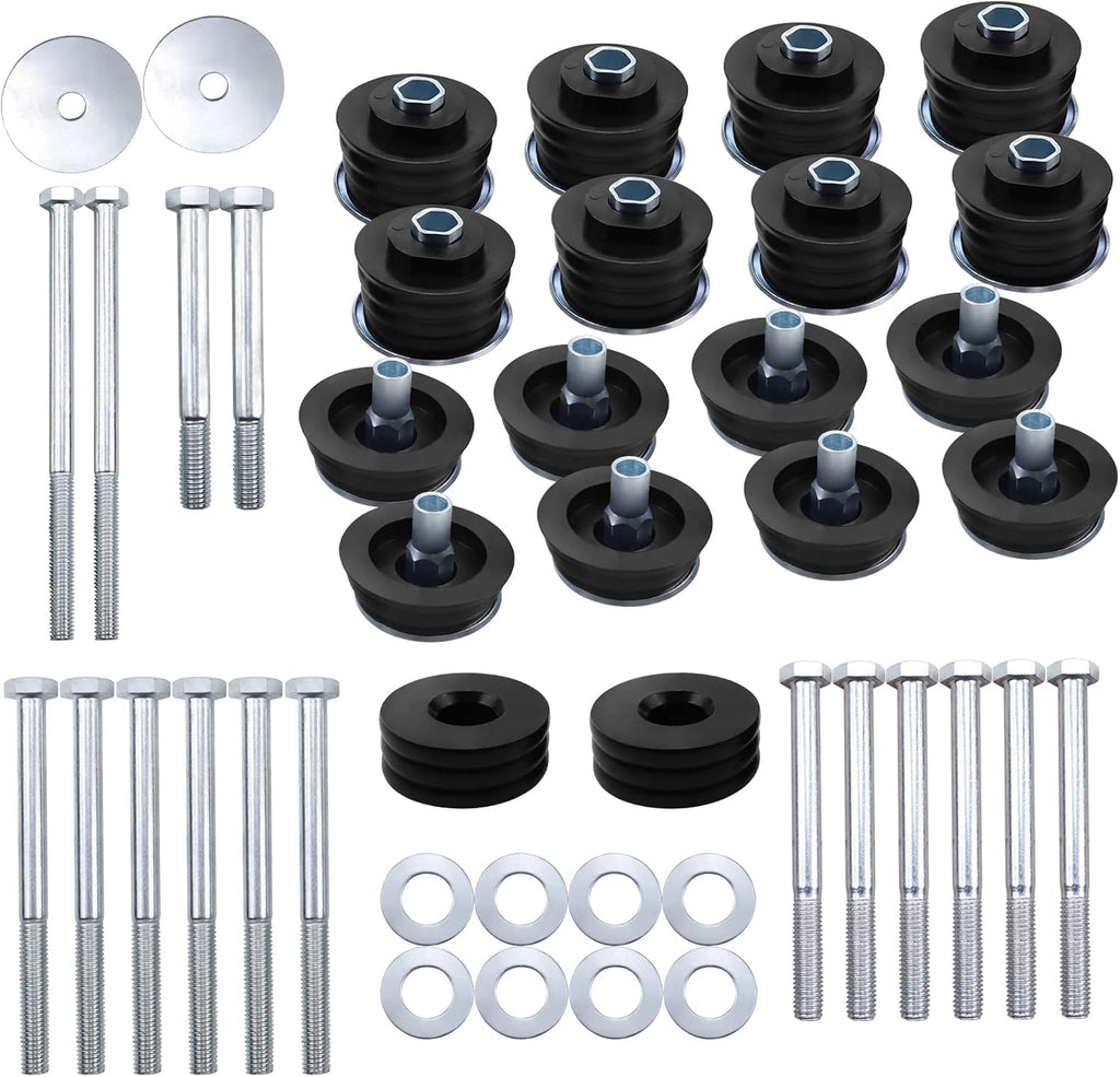 Black Polyurethane Body Mount Bushing Kit for Ford F250 F350 Super Duty 2008-2016 G2362