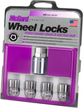 Chrome Cone Seat Wheel Locks (M12 x 1.25 Thread Size) - 4 Locks / 1 Key O771073