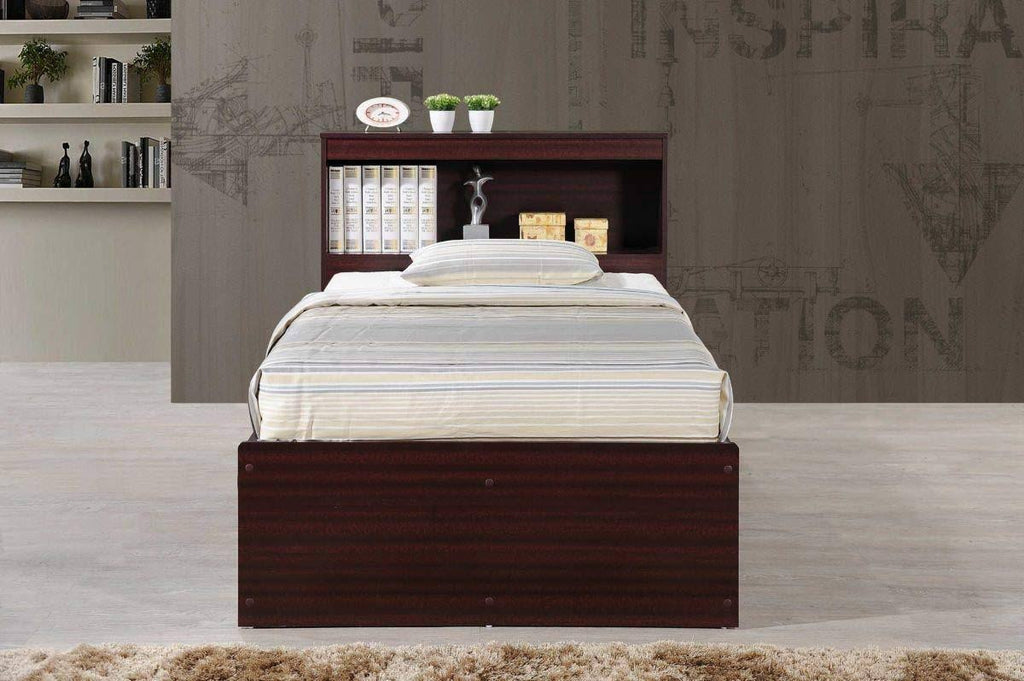 Twin-size Captain Bed with 3-Drawers and Headboard S324