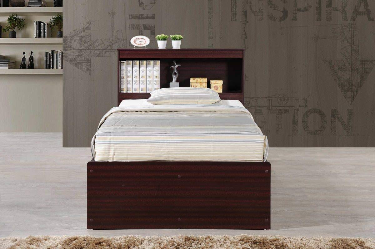 Twin-size Captain Bed with 3-Drawers and Headboard S324