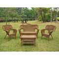 4 Piece Rattan Sofa Seating Group Mocha K943