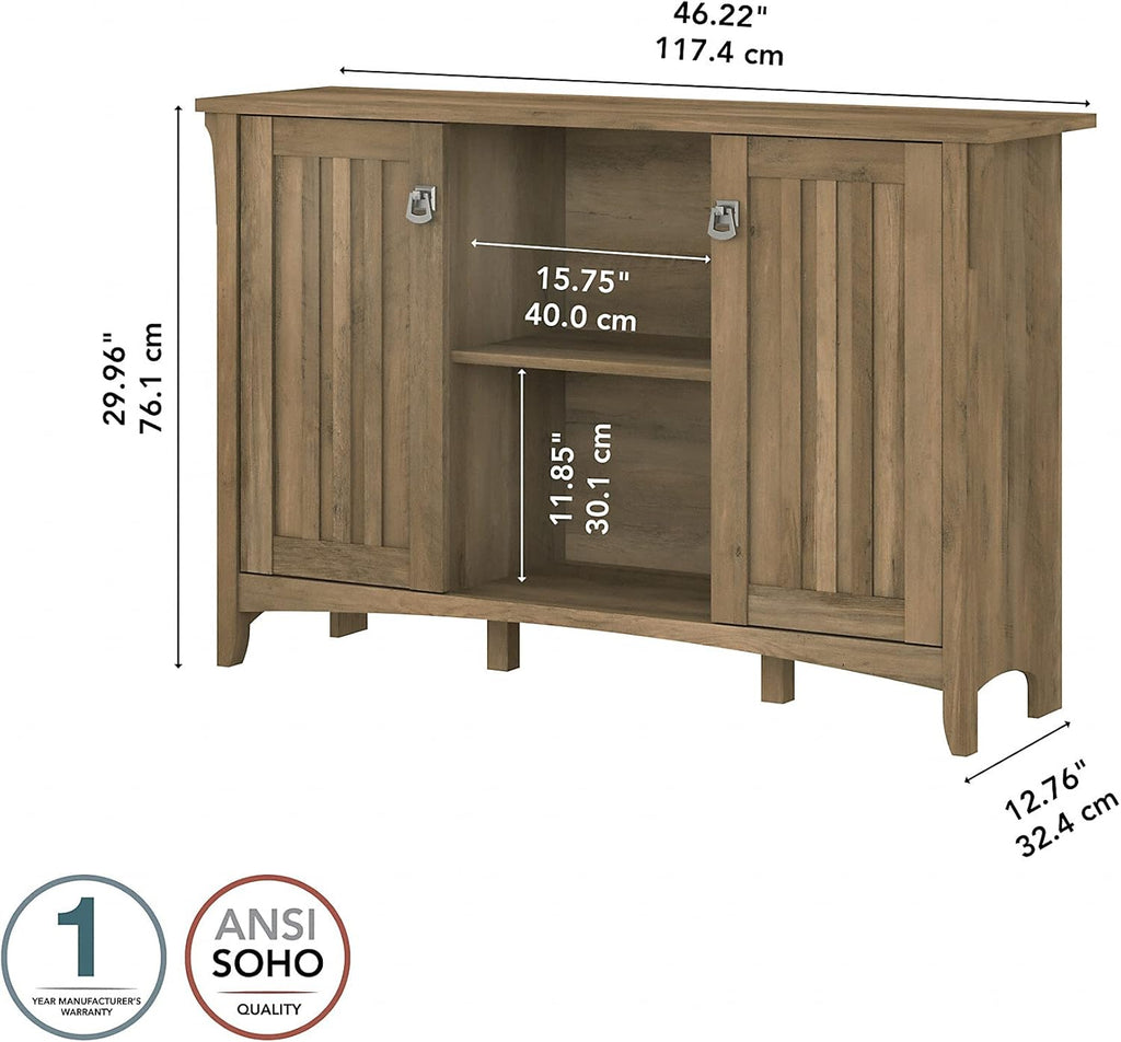 Reclaimed Pine Accent Storage Cabinet with Doors B842