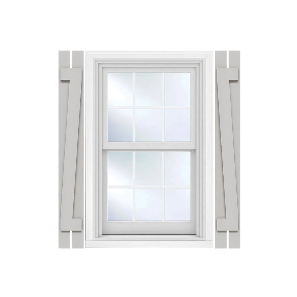 Rustic Faux Wood Shutters Per Pair H90207