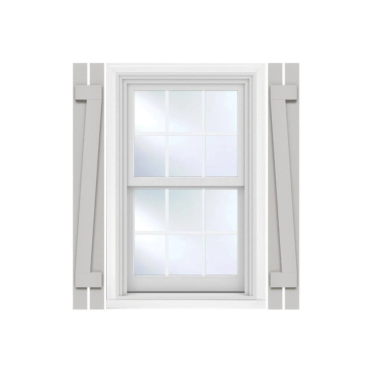 Rustic Faux Wood Shutters Per Pair H90207