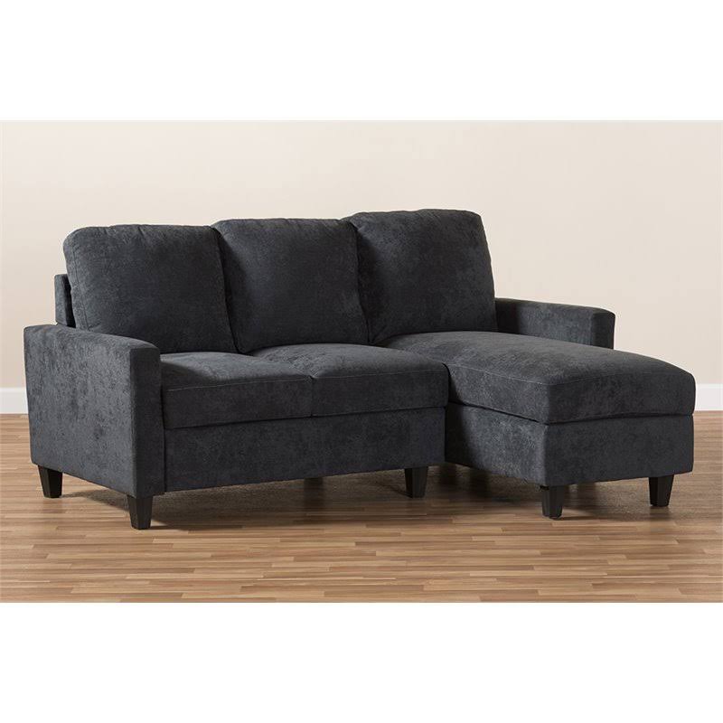 Dark Gray Reversible Sectional I74705