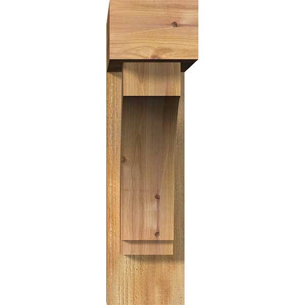 Rough Sawn Bracket with Offset Brace, Western Red Cedar D28922