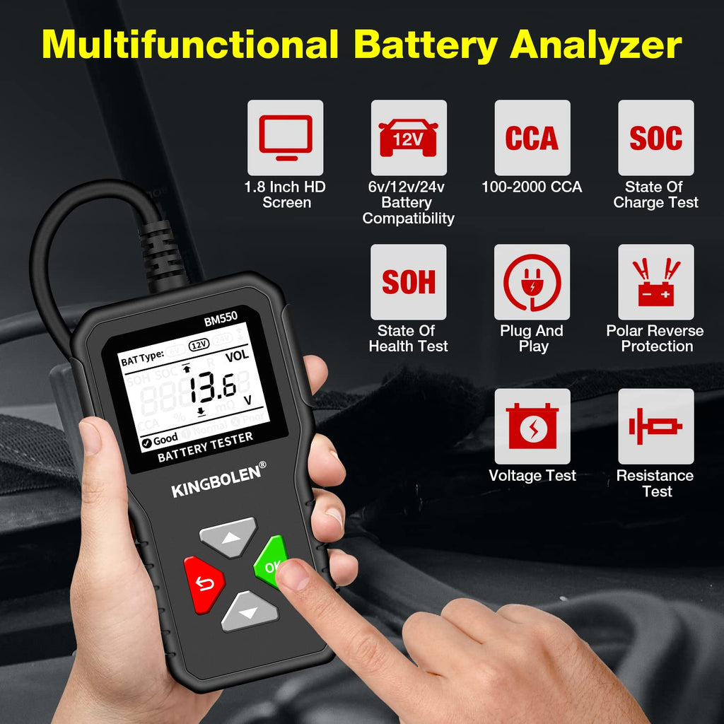 6V 12V 24V Car Battery Tester G238