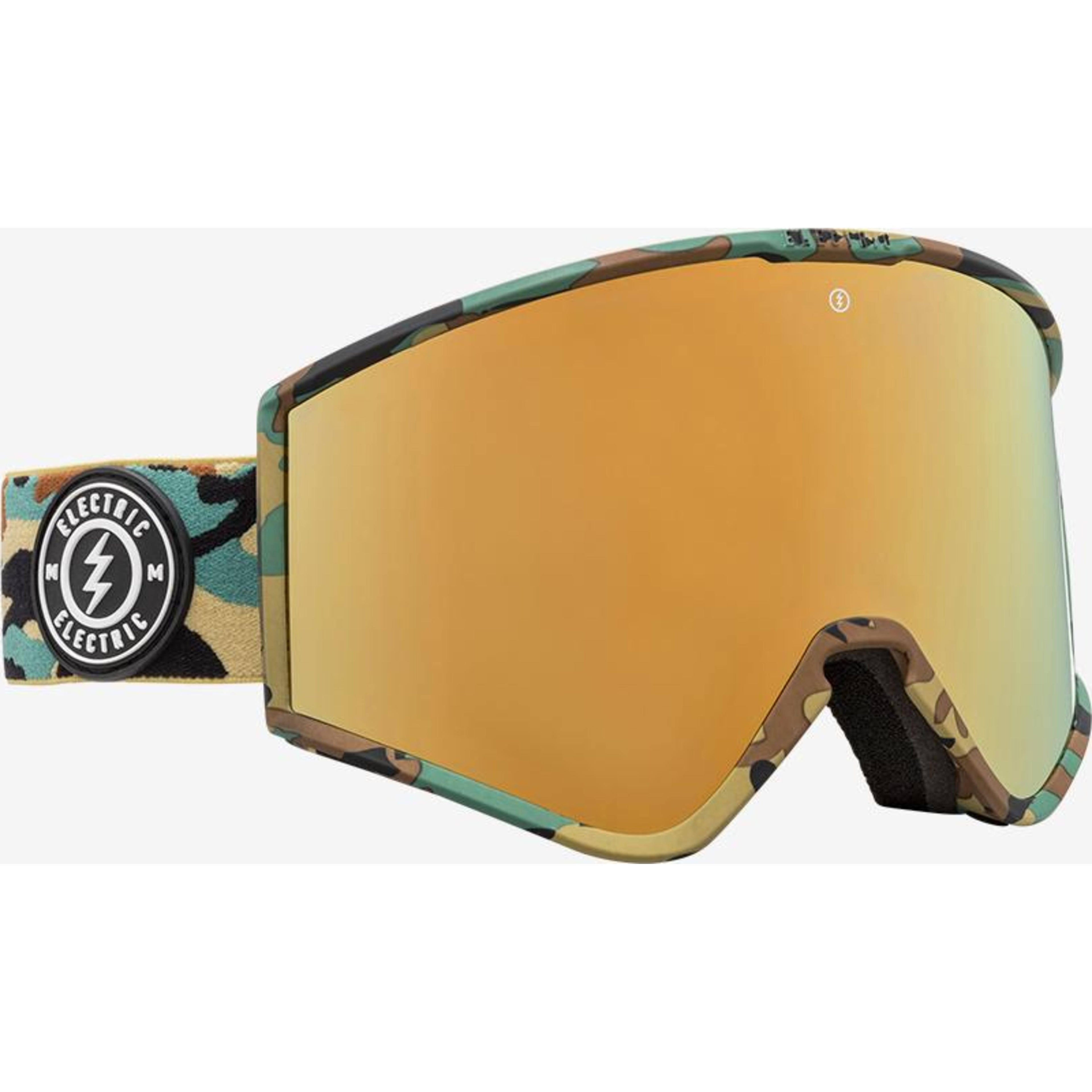 Camo Gold Chrome Electric Goggles I61655