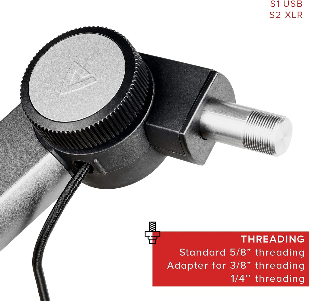 Adjustable Aluminium Microphone Boom Arm Stand, Pack of 2 V95765