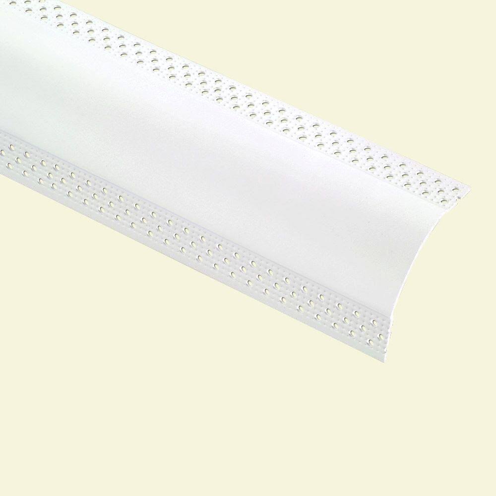 8 ft. x 1-1/2 in. Vinyl Bullnose Splay Corner Bead (30-Pack) G77148