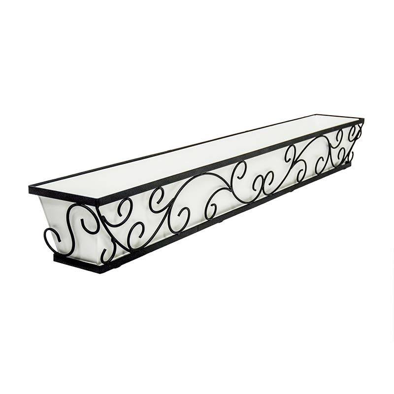60in Window Box with White Galvanized Liner A429