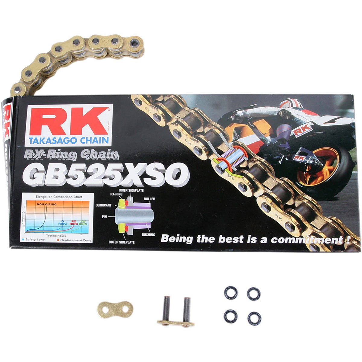 Gold RX-Ring Chain 116 Link A543