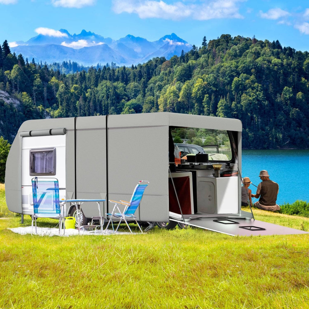 7 Layers Windproof Travel Trailer Cover with Tongue Jack Cover K1726