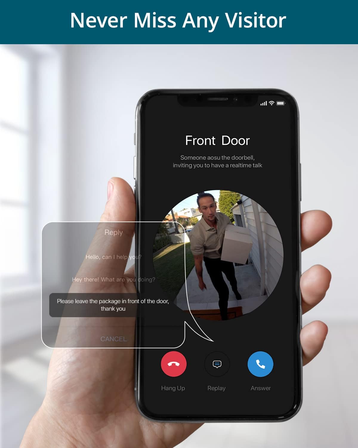 Wireless Battery-Powered Video Doorbell Camera, 2K Resolution, 2.4GHz WiFi, 120-Day Battery Life Q145