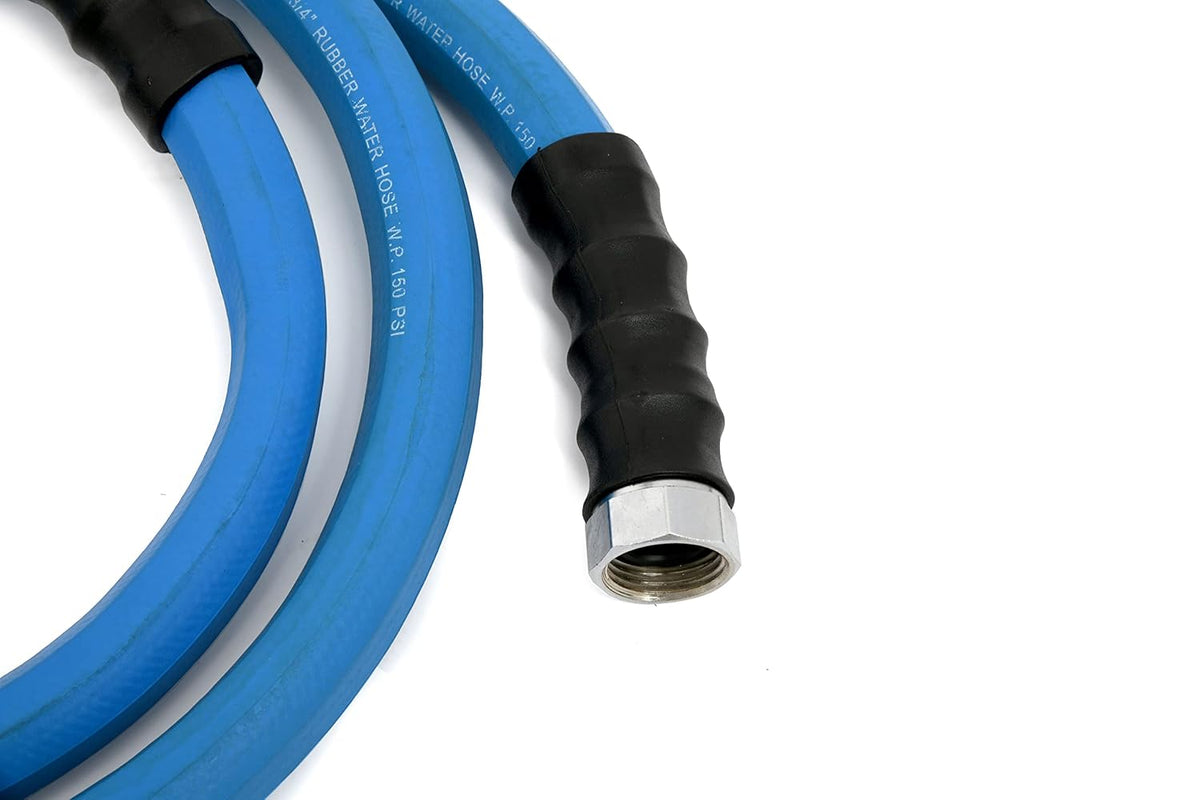 3/4" x 25' 100% Rubber Garden Hose, 500 PSI, Pack of 2 W925