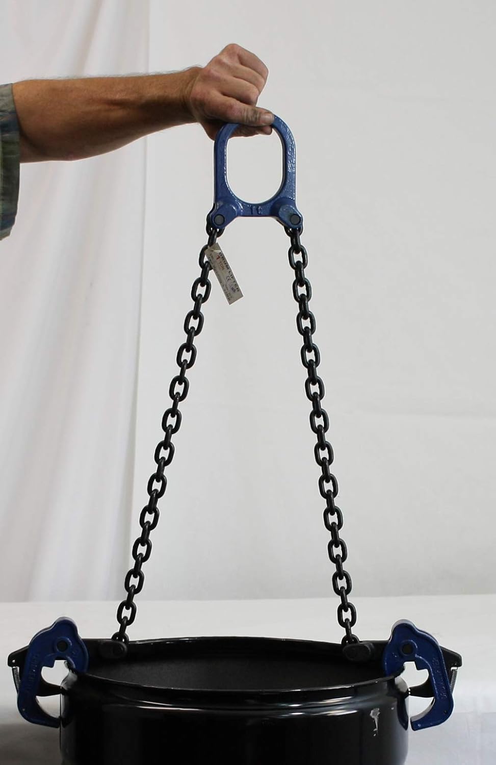 Chain Drum Lifter 2000 lbs WLL Vertical Hoist Self Locking J6863