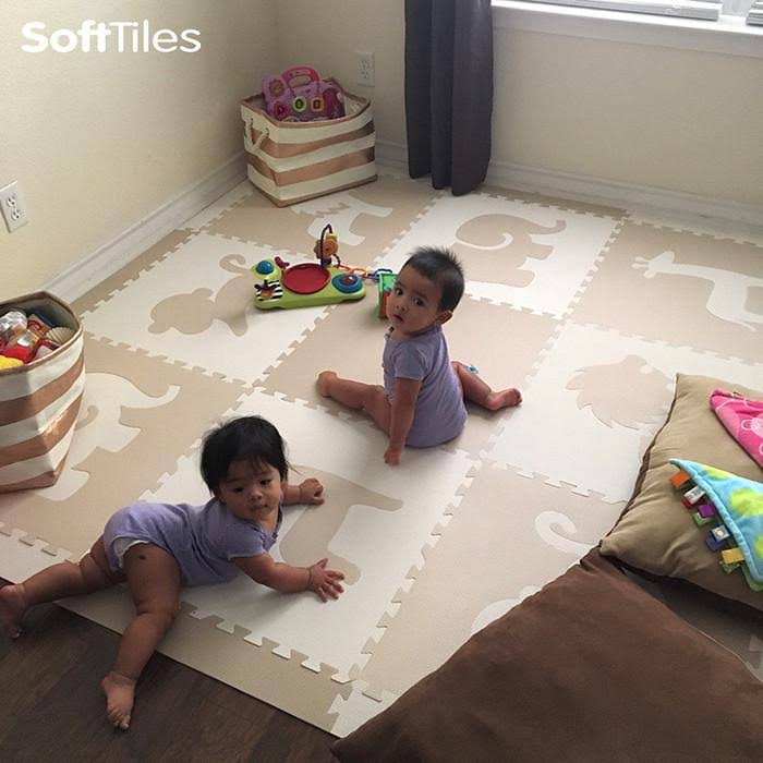 Foam Children&s Playmat Safari Animals Theme Tiles T2408