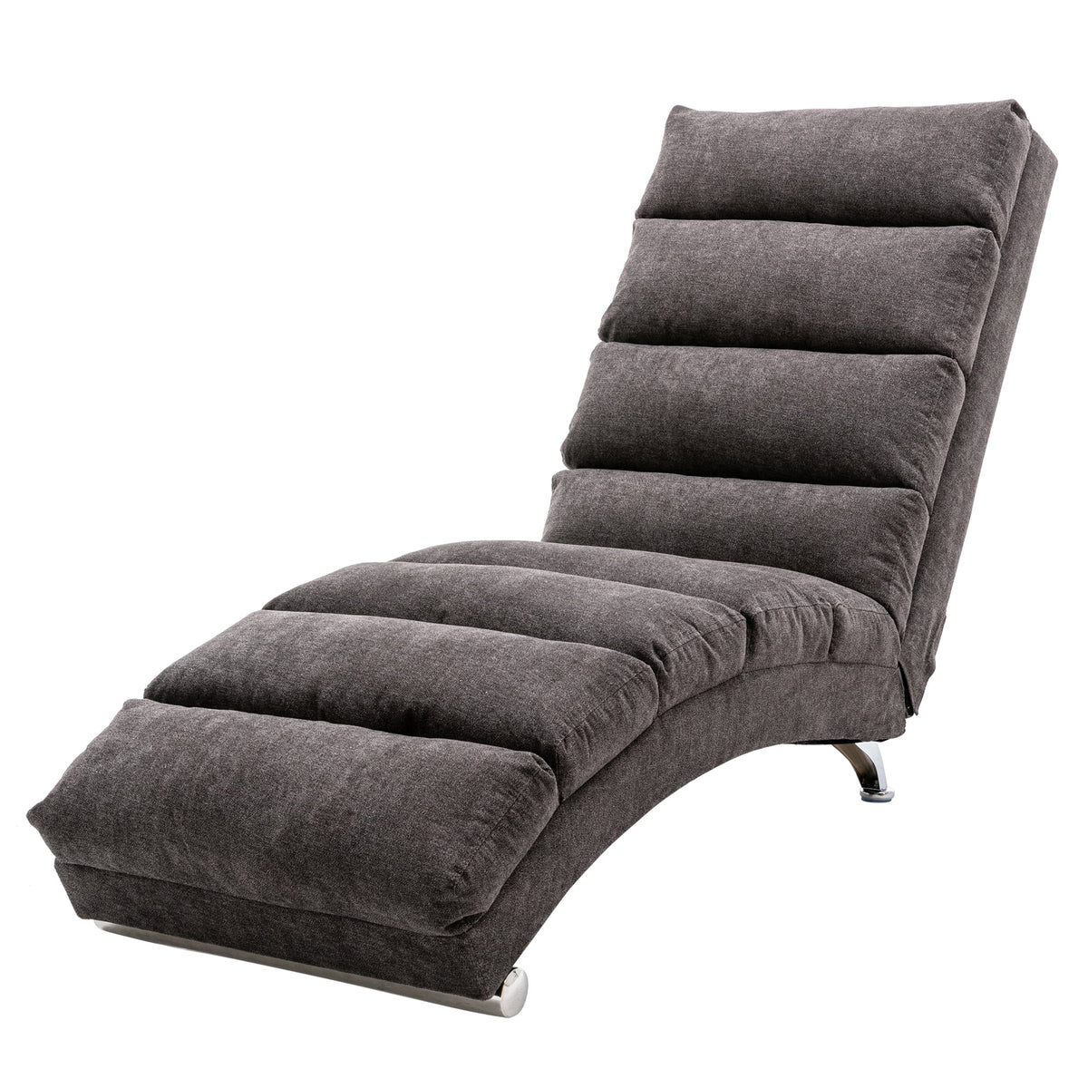 Dark Gray Linen Massage Recliner Chaise Chair K89433