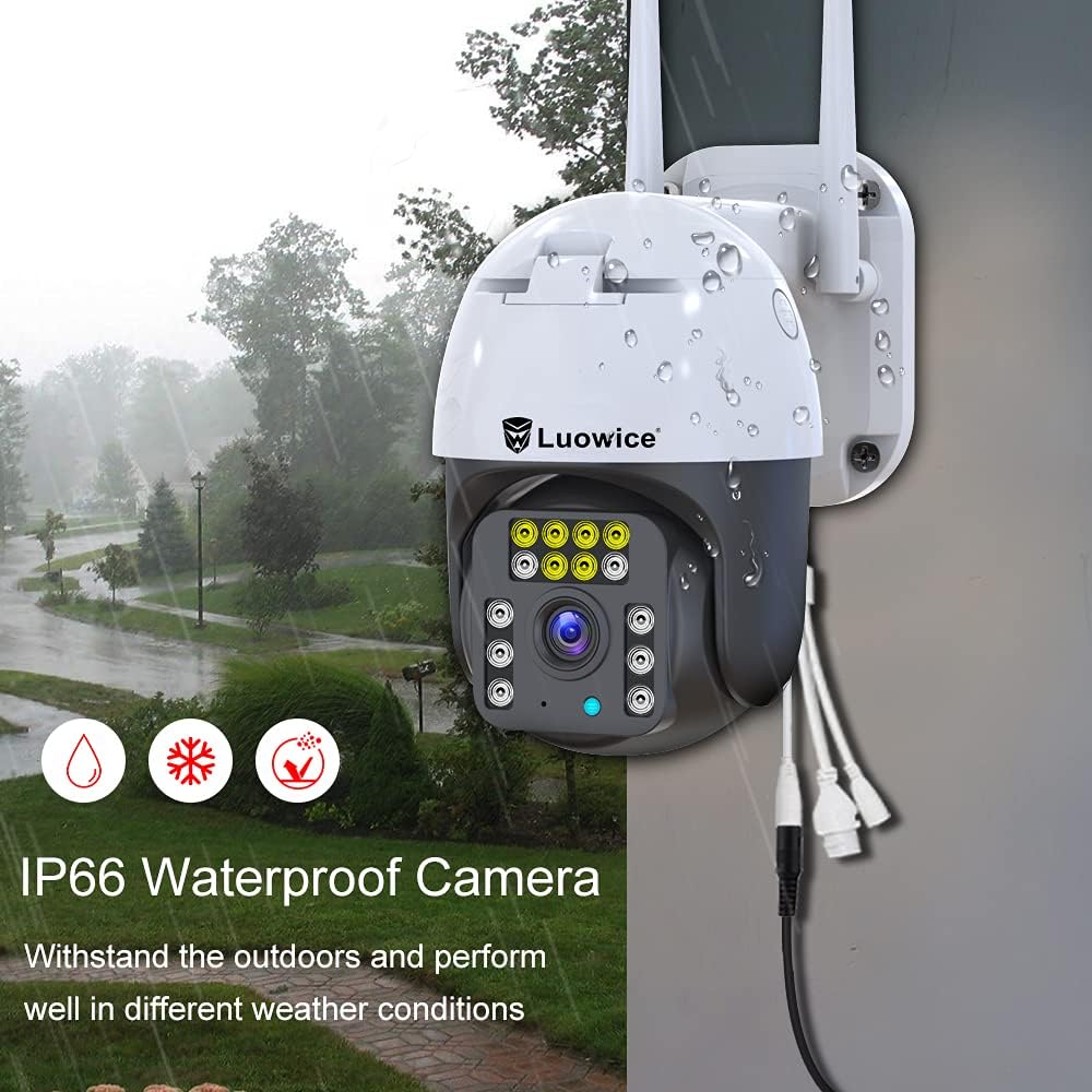 5MP PTZ WiFi IP Security Camera with Color Night Vision A6726