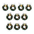10Pcs Mini Wreaths Dollhouse Decorations Q96533