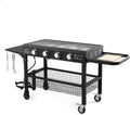 4-Burner Portable Propane Gas Grill with 48000BTU Steel Outdoor Grill R6570