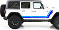 Vinyl Decals Compatible with Jeep JL Wrangler (Yellow-Orange) S749