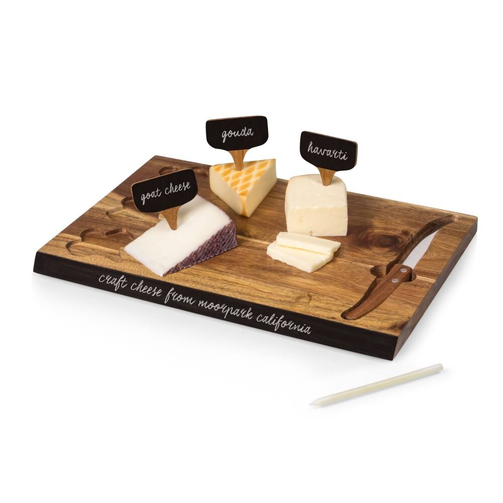 Acacia Cheese Board and Tools Set S6447