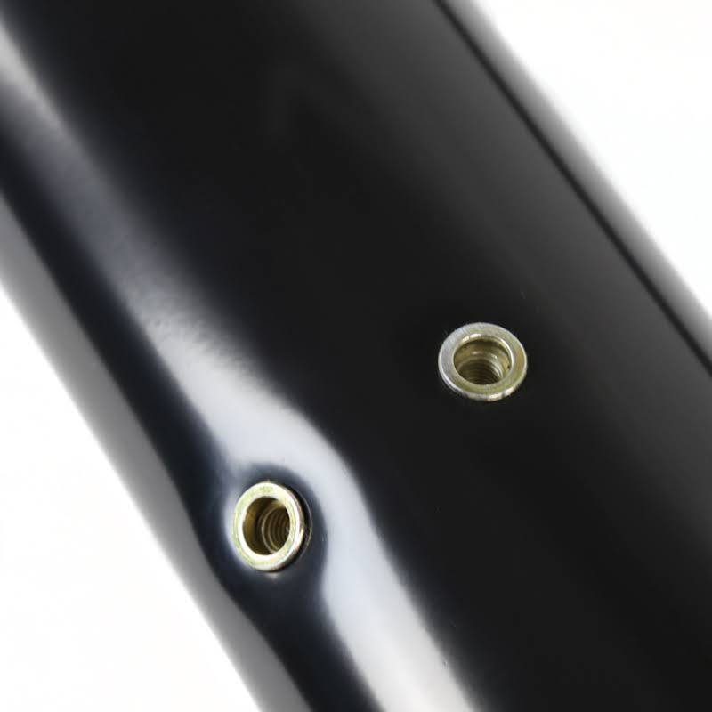 Black Quad Cab Side Step Bars Nerf Running Boards Q56106