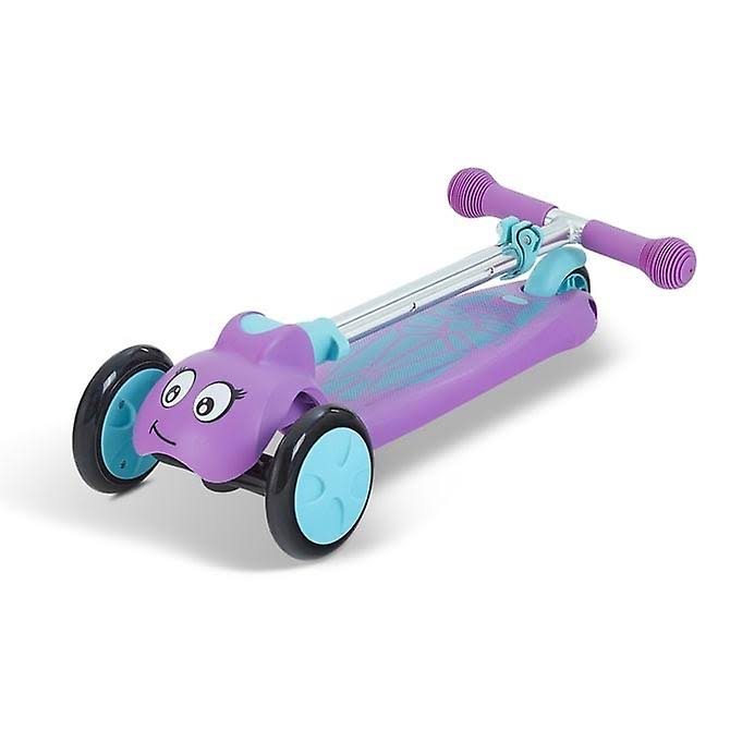 Purple 3-Wheel Folding Scooter H8001