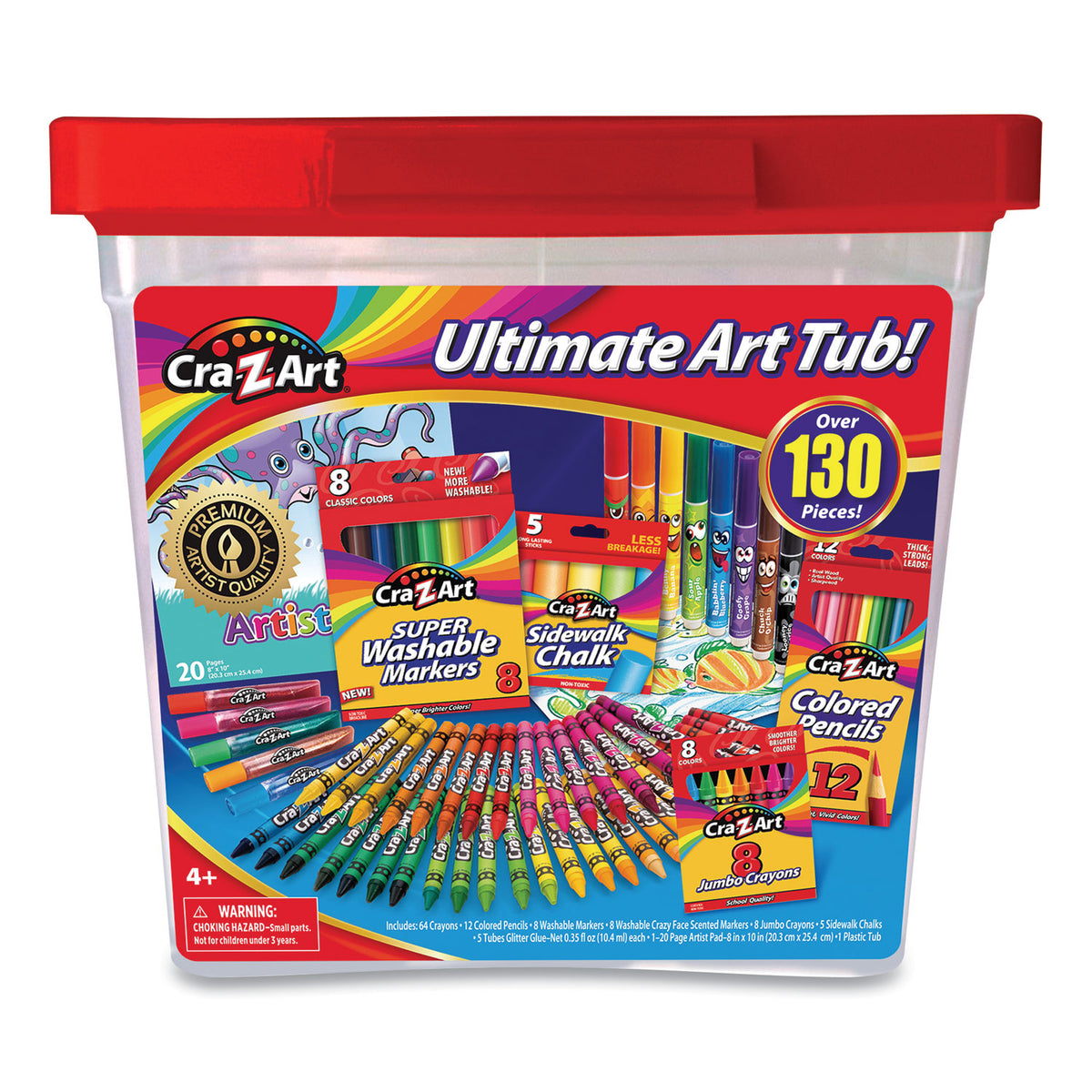 130 Pieces Art Tub, Bundle of 5 V609