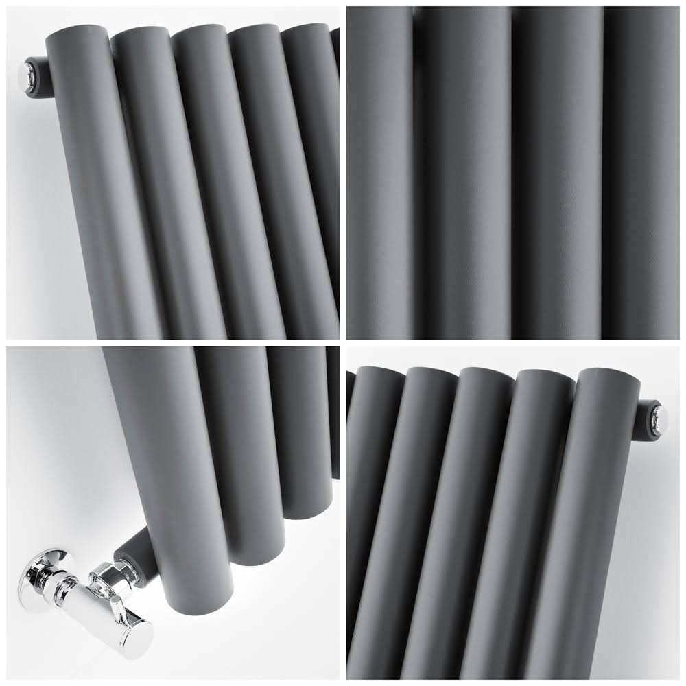Anthracite Vertical Hot Water Radiator X598