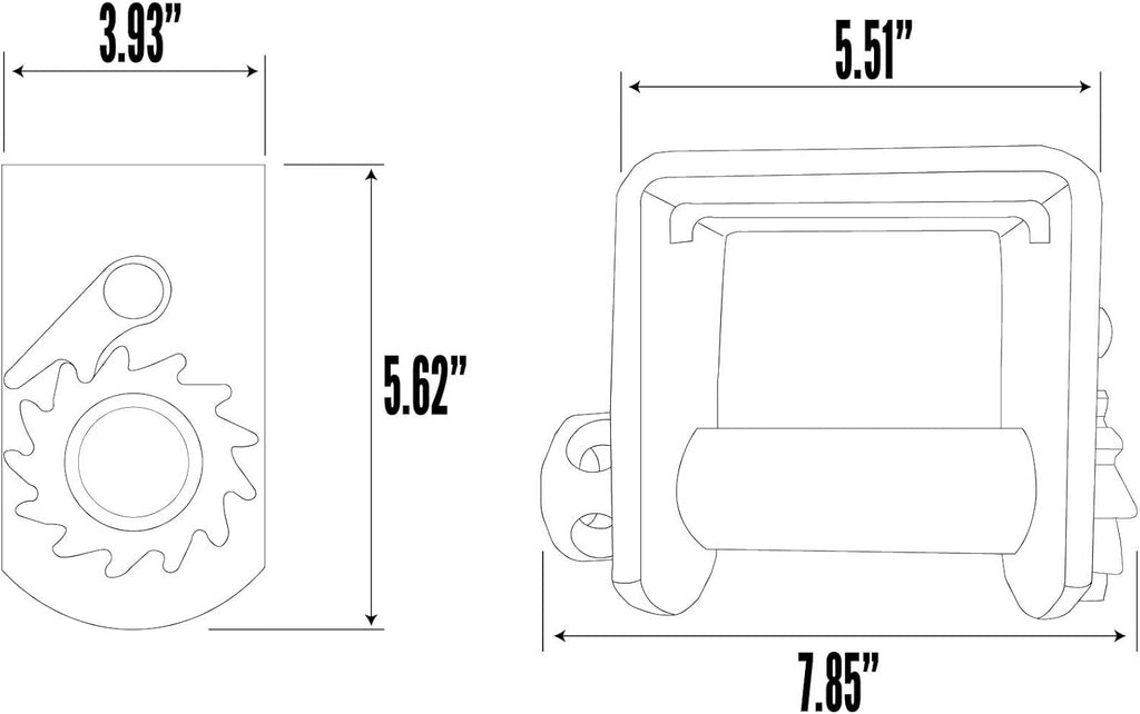 4 Standard Profile Sliding Winch - 5 Pack D232504