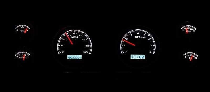 Black White Analog Gauge System A142100