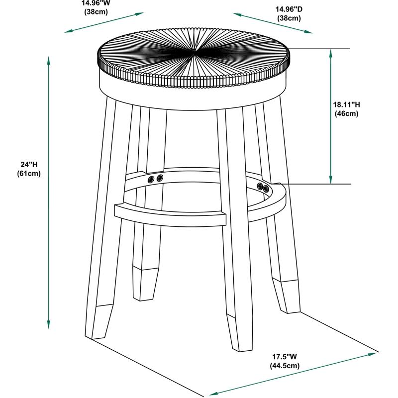 Brown Counter Stool X3291