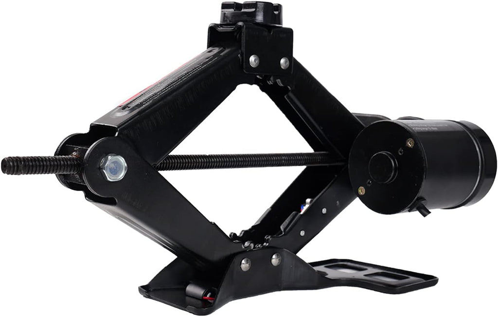 Electric Car Jack Kit 2 Ton 12V Portable Scissor Car Jack Lift Black M335