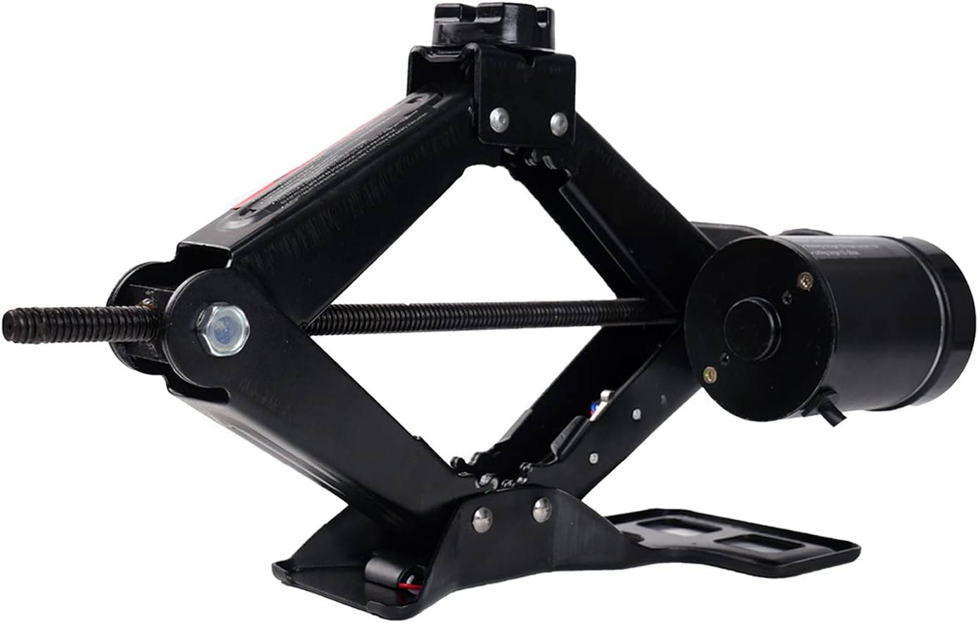 Electric Car Jack Kit 2 Ton 12V Portable Scissor Car Jack Lift Black M335