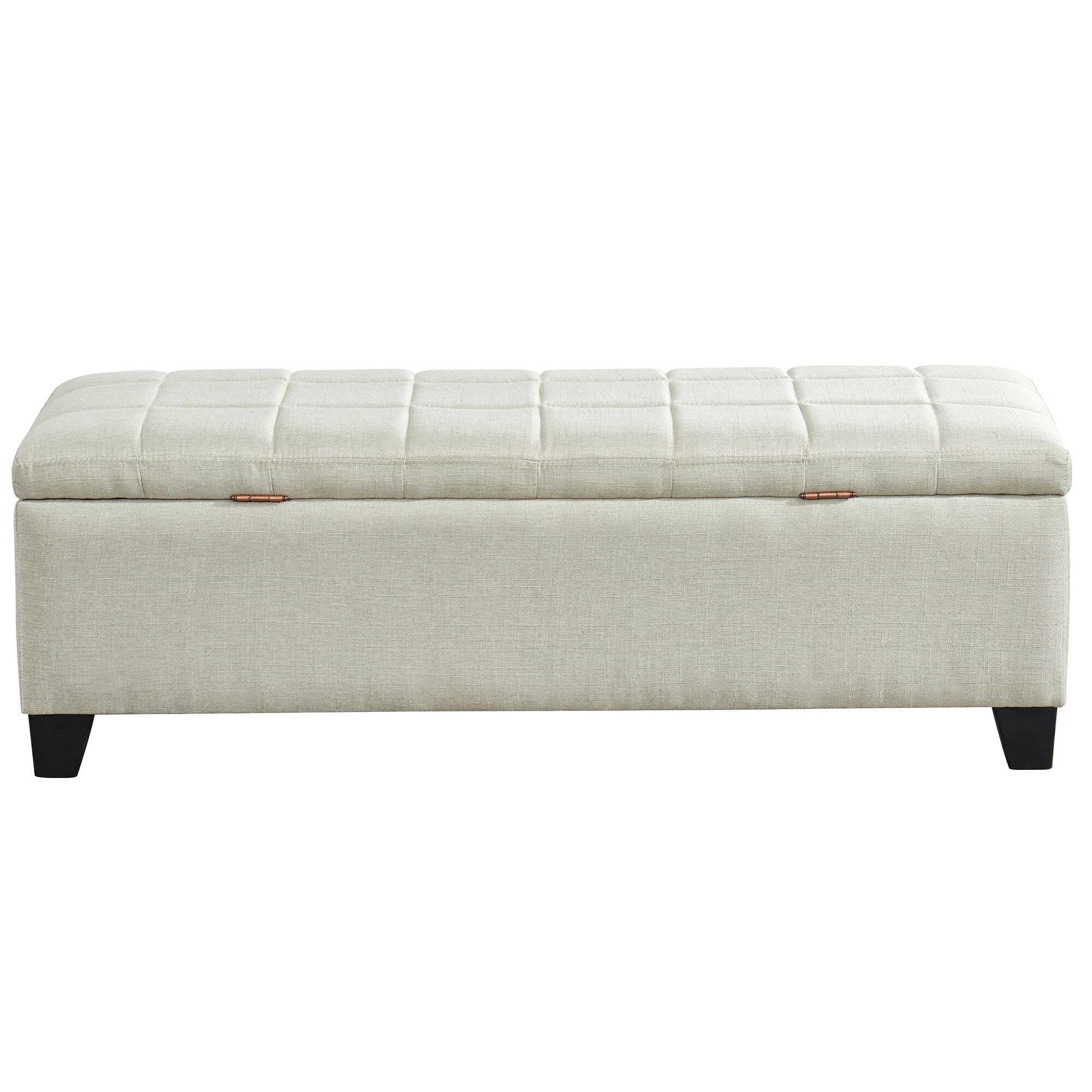 Storage Ottoman Grey Blue P944812