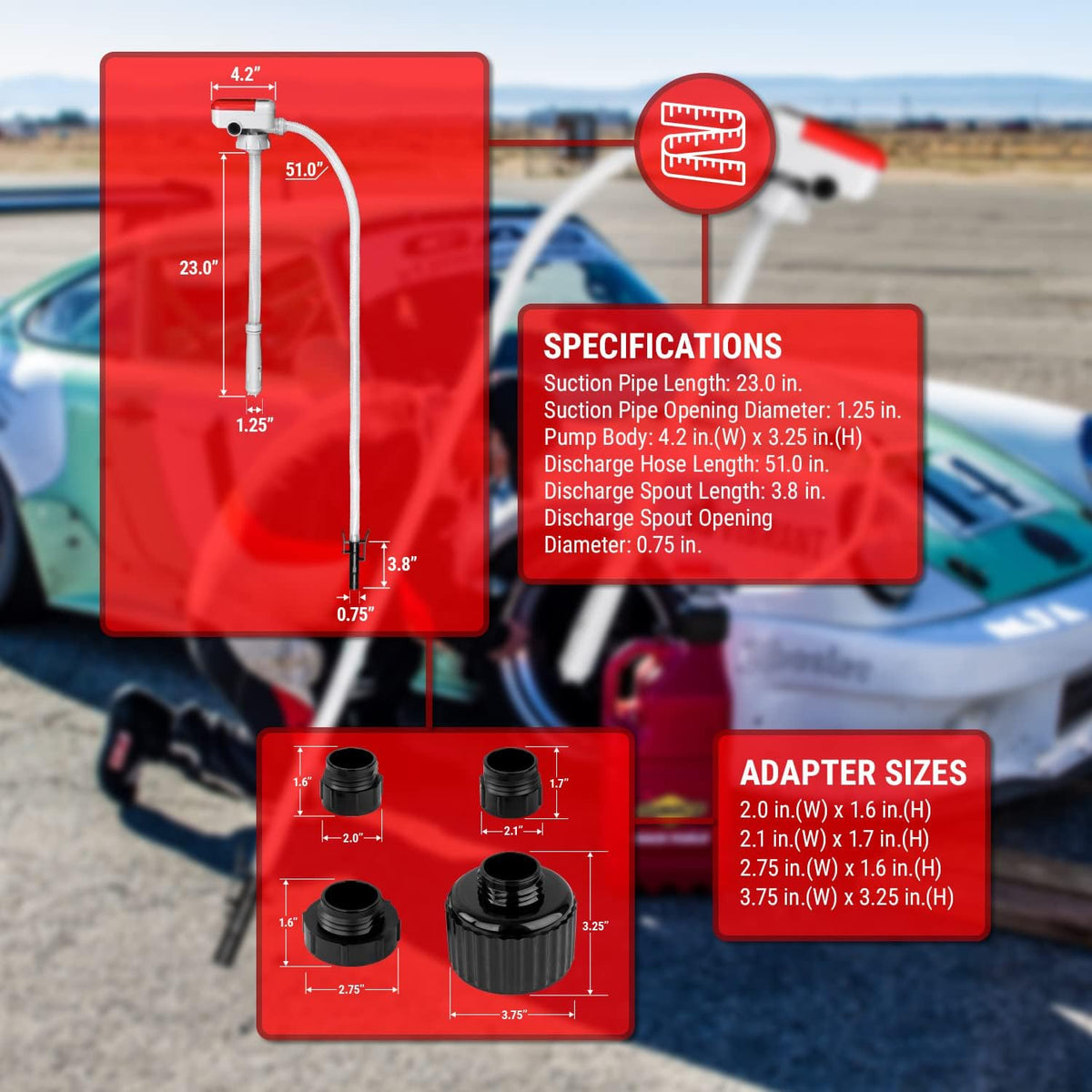 Battery Electric Siphon Pump with Auto Stop System, Pack of 2 V133