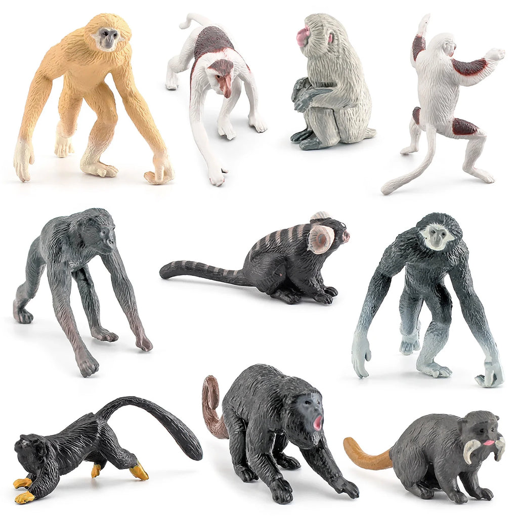 10PCS Simulation Zoo Animal Ornament Model T90846