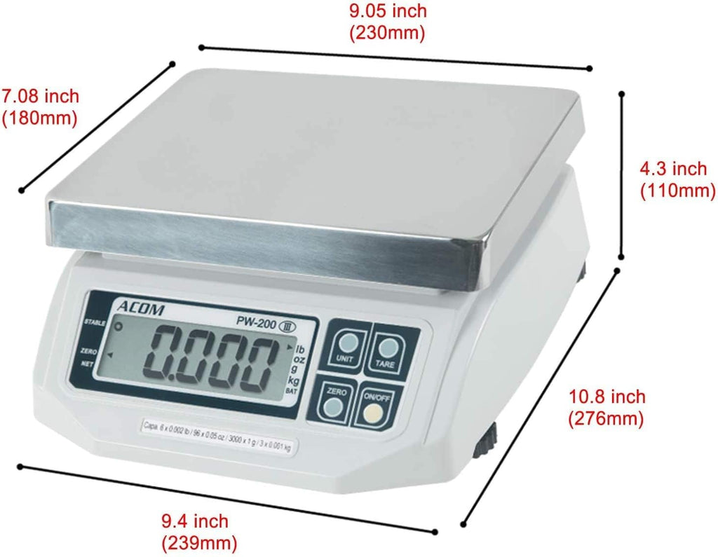 Digital Portion Control Scale, 6lb Capacity H717