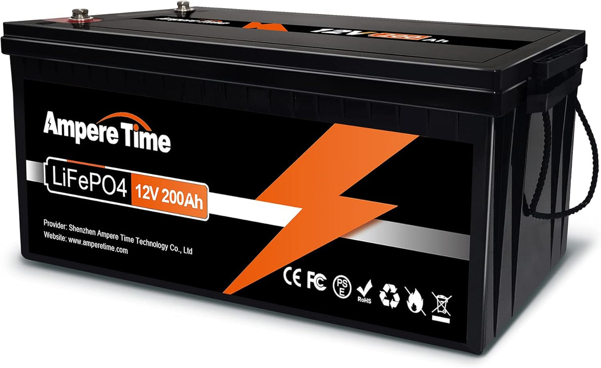 12V 200Ah Lithium Iron LiFePO4 Deep Cycle Battery with 100A BMS E618672