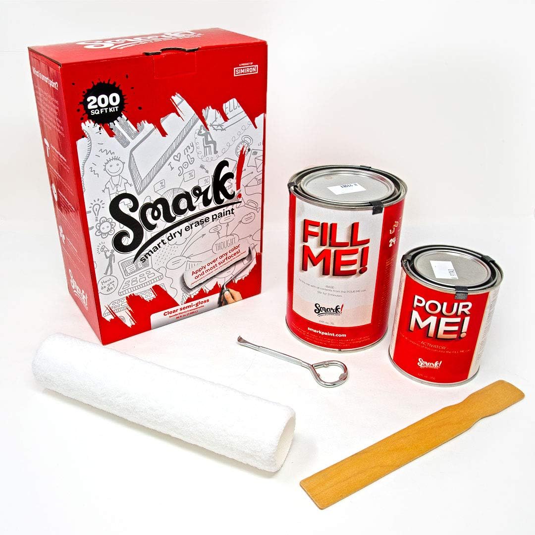 200 Sq. Ft. Clear Dry Erase Whiteboard Paint M665032
