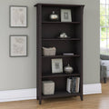 Vintage Black 5-Shelf Bookcase X234