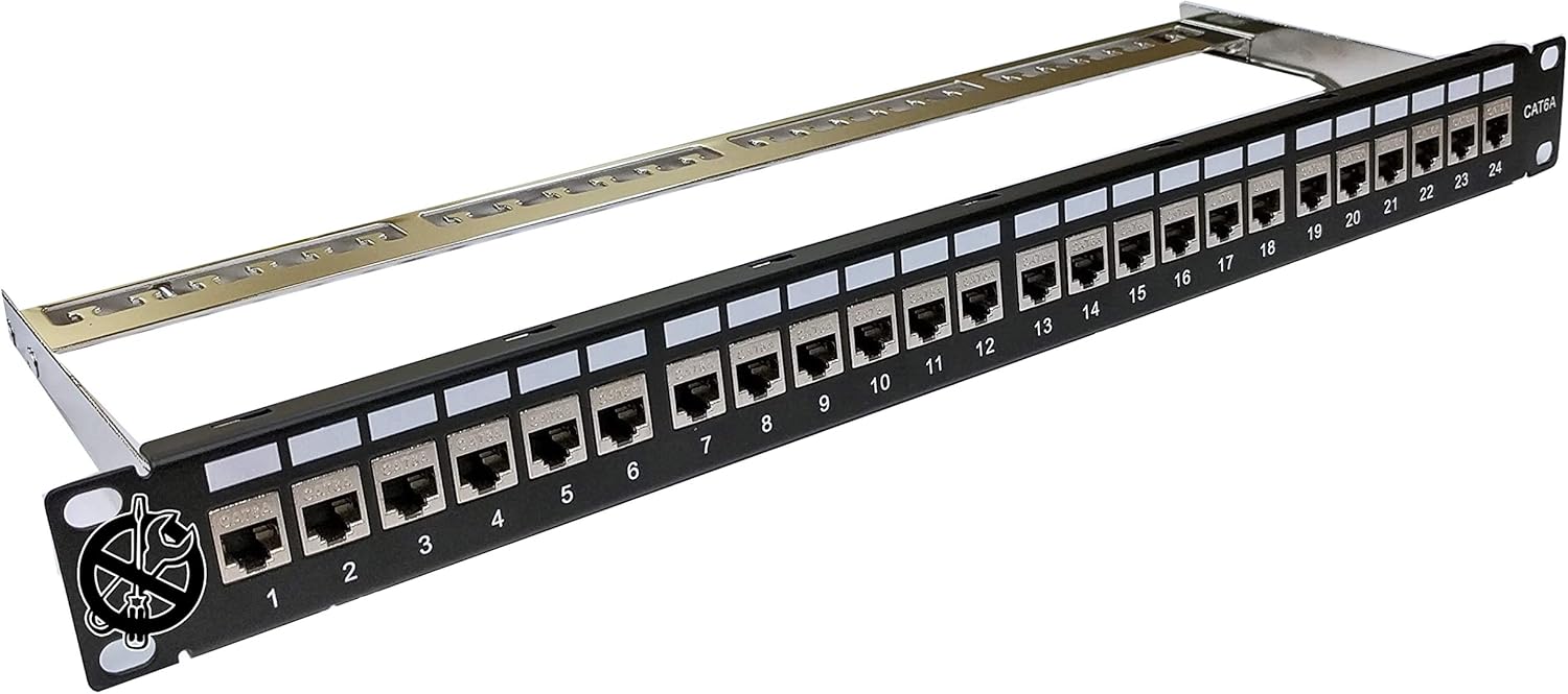 48-Port CAT6A Unshielded 2U Patch Panel C3368