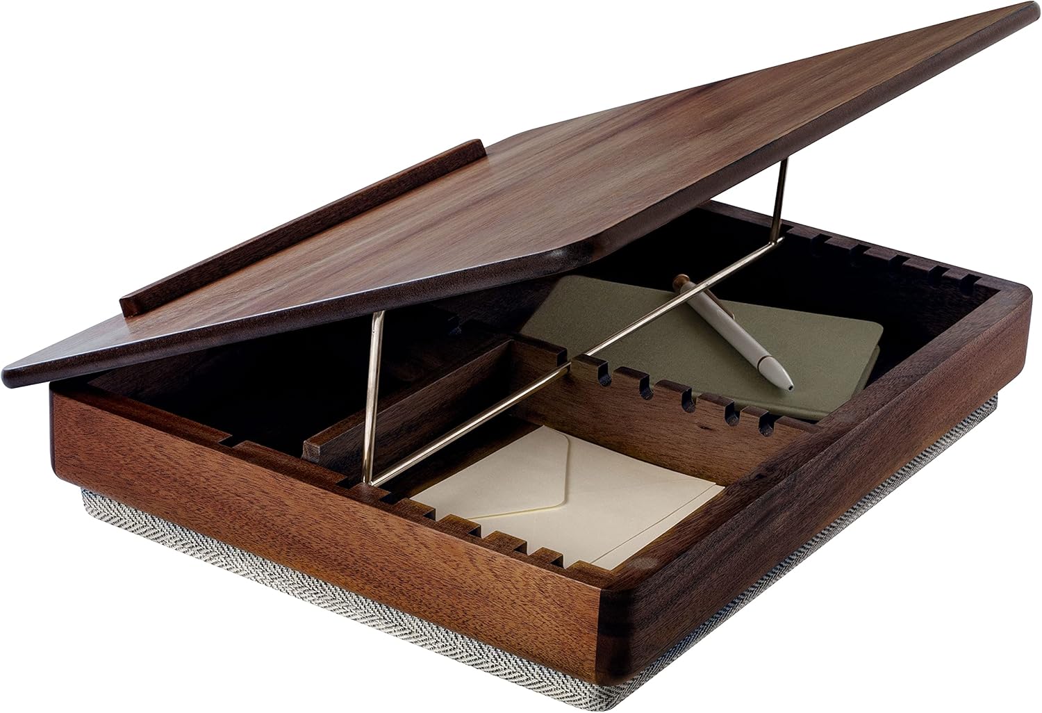 Acacia Wood Easel Lap Desk with Storage Z36237